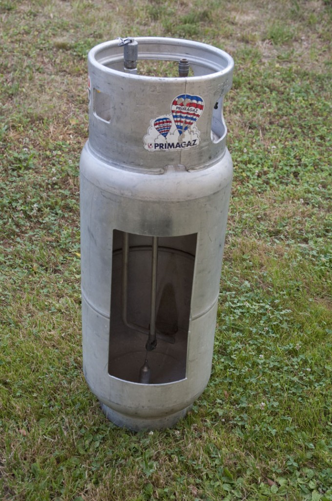 Bouteille découpée